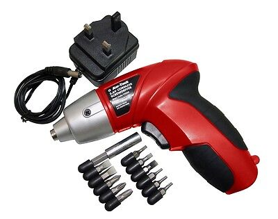 CORDLESS SCREWDRIVER DRILL 3.6V ELECTRIC RECHARGEABLE BATTERY SET BITS V2565