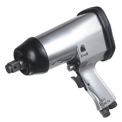 HEAVY DUTY 3/8" DRIVE AIR IMPACT WRENCH RATCHET AIR COMPRESSOR TOOL SILVER NEW