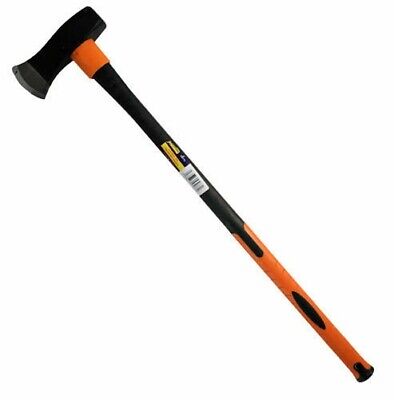 6lb Splitting Maul Axe Wood Log Tree Hatchet Fibreglass Handle Axe Hammer 53077