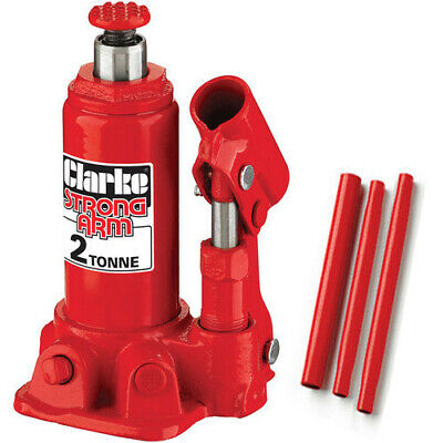 CLARKE BOTTLE JACK CAR VAN 2T 2 TON TONNE FLOOR HYDRAULIC CBJ2B NEW