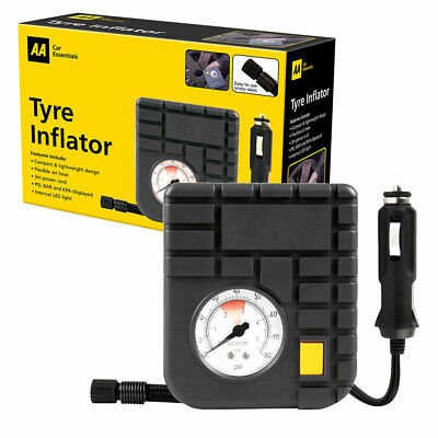 AA AIR COMPRESSOR 12V MINI CAR VAN BIKE TYRE INFLATOR PUMP 1724VC HEAVY DUTY