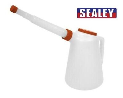 Sealey Graduated Pourer 5L 5 Litre Fuel Jerry Can Container Measuring Jug JDL5R