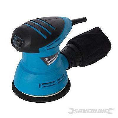 SILVERLINE PALM SANDER 125MM 240W ELECTRIC ORBIT RANDOM ORBITAL SANDER 870944