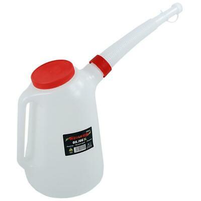 5L Graduated Pourer 5 Litre Oil Fuel Jerry Can Container Measuring Jug CT4515