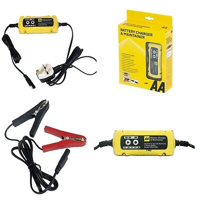 AA BATTERY CHARGER 12V 1.5A CAR 6V VAN BIKE INTELLIGENT SMART MAINTAINER