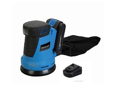 SILVERLINE 18V CORDLESS 125MM RANDOM ORBIT SANDER & 2AH BATTERY + CHARGER 953705