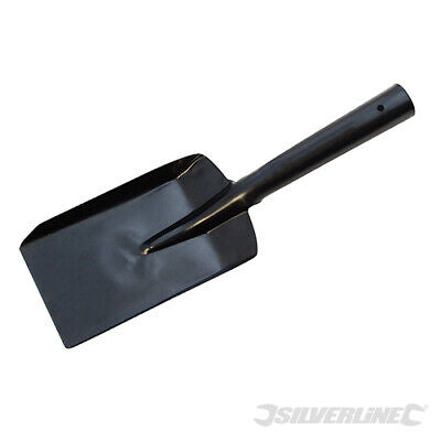 SILVERLINE 4" COAL SHOVEL 110MM METAL FIREPLACE CONTRACTORS SPADE PET DOG 633718