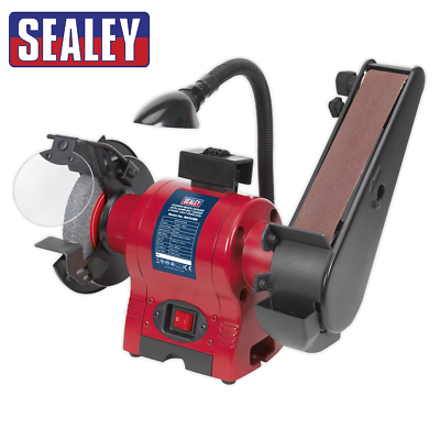 SEALEY 250W BENCH GRINDER & BENCH BELT SANDER SANDING GRINDING MACHINE BG150BS