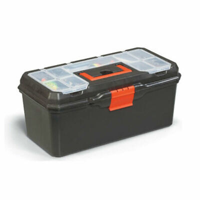 16" TOOL BOX HEAVY DUTY MAESTRO PLASTIC CHEST BAG STORAGE BAG CASE & TRAY TB094