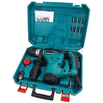 SDS HAMMER DRILL HEAVY DUTY 1500W ROTARY 240V & CHISELS IN CASE CT0700 WARRANTY