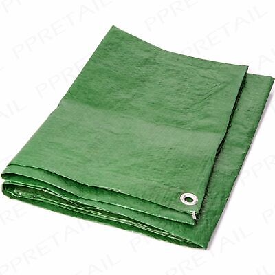 Tarpaulin Waterproof 6ft x 8ft Eyelet Camping Tent Ground Sheet Tarp Cover TL007