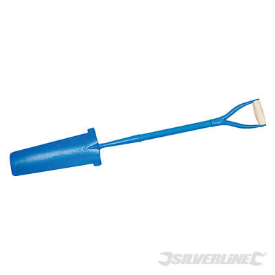 Silverline Drainage Spade Forged Handle Post Hole Trench 1080mm Shovel Tool 415