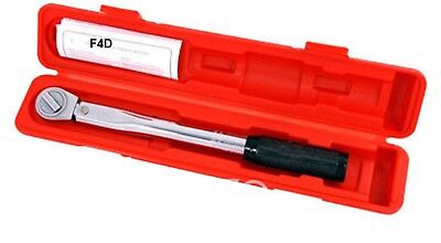 3/8" TORQUE WRENCH 5-80FT/LB CV STEEL RATCHET GARAGE TOOL CASE CT0737