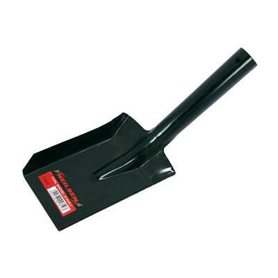 4" COAL SHOVEL 100MM BLACK METAL FIREPLACE CONTRACTORS SPADE PET DOG SCOOP 2819