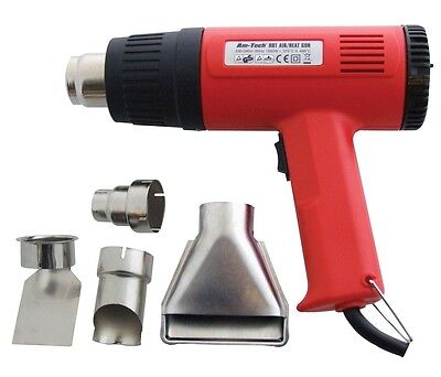 HEAT GUN 2000W HOT AIR PAINT WALLPAPER STRIPPER CT3098 REMOVER & 4 NOZZLES