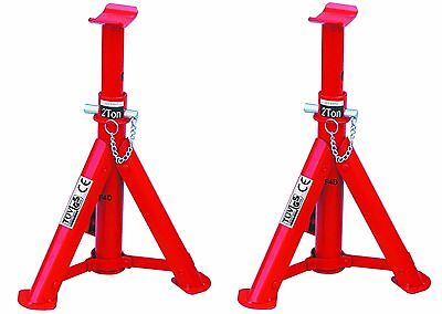 HILKA AXLE STAND 2 TON TONNE FOLDING STAND JACK 2T PAIR HEAVY DUTY 82420040