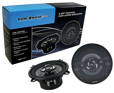 SUBZERO CAR SPEAKER 165W 5.25" COAXIAL 13CM 2 WAY CAR DOOR SHELF SPEAKERS SS3326