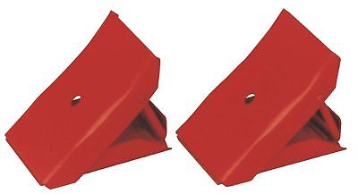 HILKA WHEEL CHOCKS STEEL METAL X2 CARAVAN BOAT TRAILER CAR VAN CHOCKS 82335530