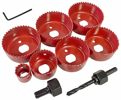 10pc Hole Saw Down Lights Cutter Saw 22mm 44mm 54mm 57mm 60mm 64mm 67mm 60058C