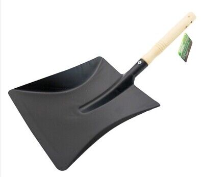 9" COAL SHOVEL 228MM METAL FIREPLACE CONTRACTORS SPADE PET DOG SCOOP 70386C