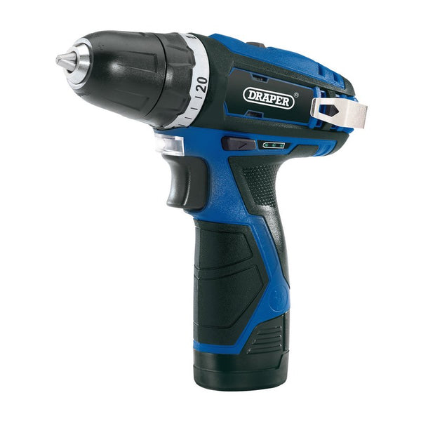 Draper 20846 Draper Storm Force&#174; 10.8V Power Interchange Rotary Drill (+1x 1.5Ah Battery/Charger)