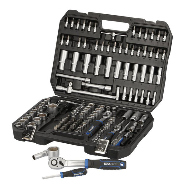 Draper Draper HI-TORQ&#174; Metric Socket Set, 1/4", 3/8" & 1/2" Sq. Dr. (171 Piece) 21529