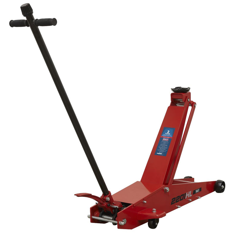 Sealey Long Reach High Lift Commercial Trolley Jack 2 Tonne 2201HL