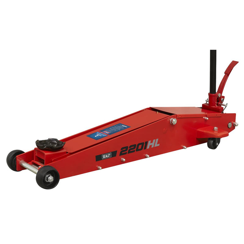 Sealey Long Reach High Lift Commercial Trolley Jack 2 Tonne 2201HL