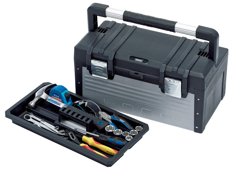 Draper 490mm Tool Box with Tote Tray 23308