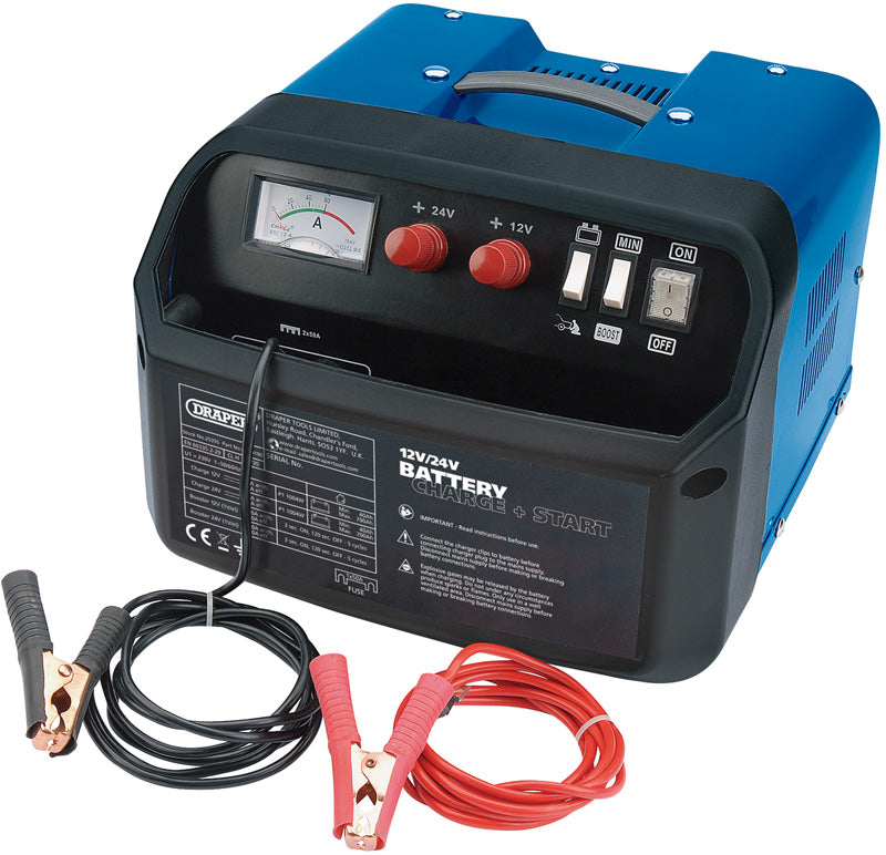 Draper 12/24V Battery Starter/Charger, 180A 25355