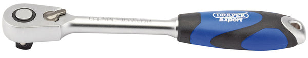 Draper 60 Tooth Micro Head Reversible Soft Grip Ratchet, 1/2" Sq. Dr. 26516