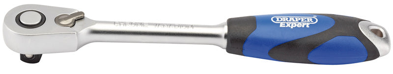 Draper 60 Tooth Micro Head Reversible Soft Grip Ratchet, 1/2" Sq. Dr. 26516