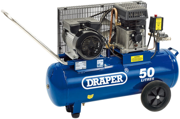 Draper Belt-Driven Air Compressor, 50L, 2.2kW 31253