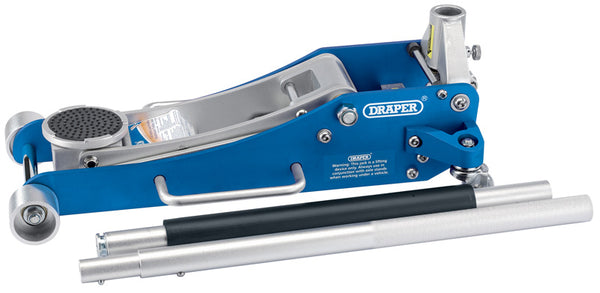 Draper 31480 1.8 tonne Aluminium Trolley Jack with 'Quick Lift' Facility