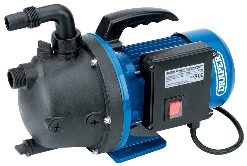 Draper 76L/Min Surface Mounted Water Pump (1000W) 31555