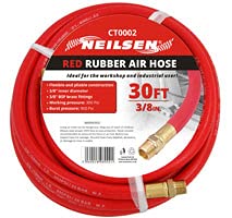 3/8" X 30FT RED RUBBER AIR HOSE LINE