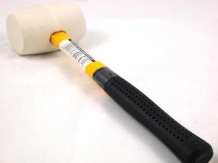 T/zone 16oz White Fibre Rubber Mallet