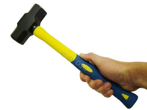 Professional 3Lb Mini Fibreglass Sledge Hammer with Cushioned Grip HM085