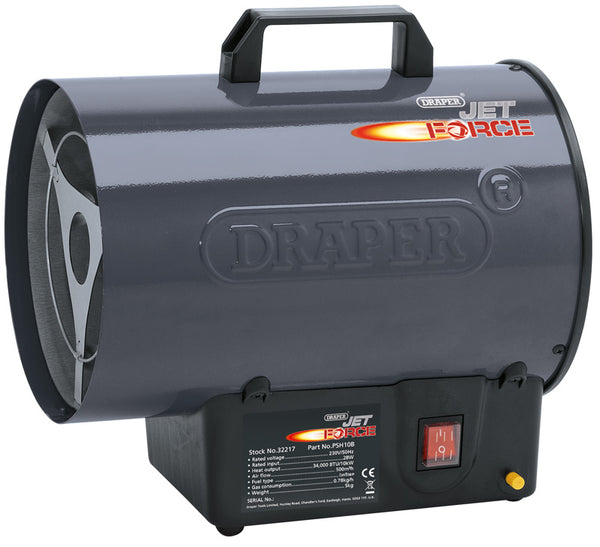 Draper 32217 Jet Force, Propane Space Heater - 34,000 BTU (10Kw)