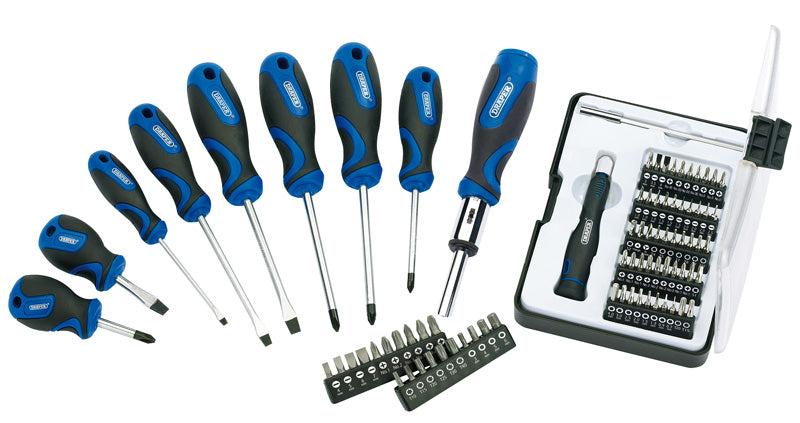 Draper 34381 Soft Grip Screwdriver Set (81 piece)