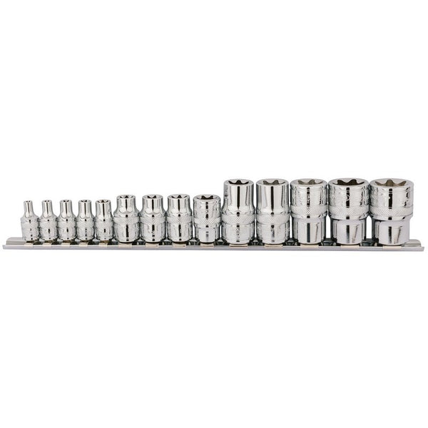 Draper Draper TX-STAR&#174; Socket Set, 1/4", 3/8" & 1/2" Sq. Dr. (14 Piece) 34415