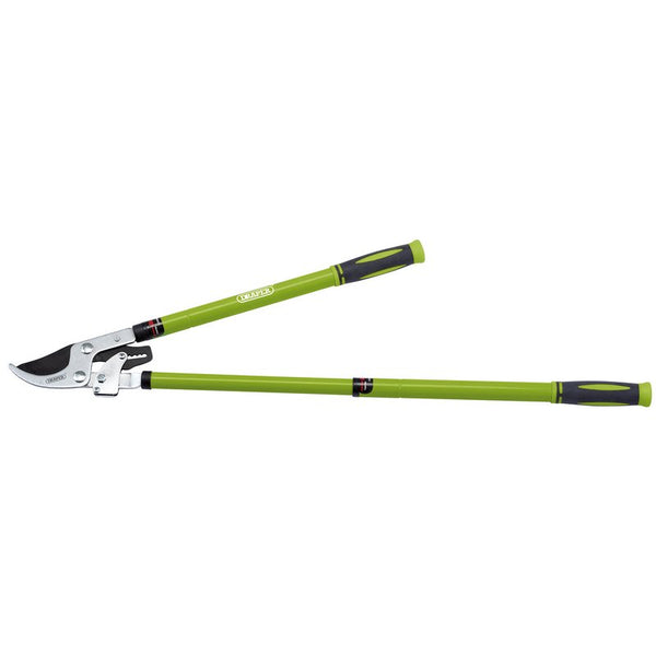 Draper Telescopic Ratchet Action Bypass Loppers with Steel Handles 36833