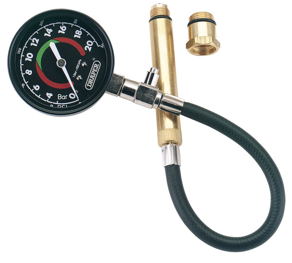 Draper 37442 Petrol Engine Compression Tester 0-300Psi/0-21Bar