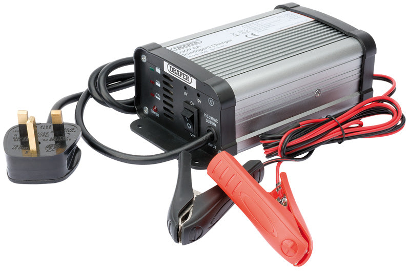 Draper 6/12V 6A Intelligent Battery Charger 38254