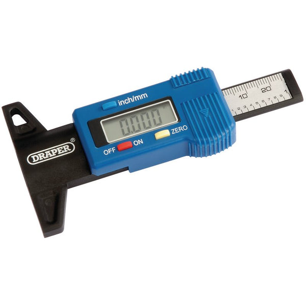 Draper Digital Tyre Tread Depth Gauge with Plastic Body 39590