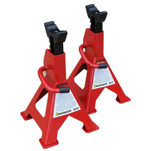 3T TON AXLE STAND TONNE RATCHET ACTION FIXED STANDS PAIR WARRANTY CT0965