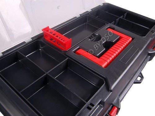 19 inch Black Heavy Duty Strong Plastic Maestro Toolbox with Handle TB095