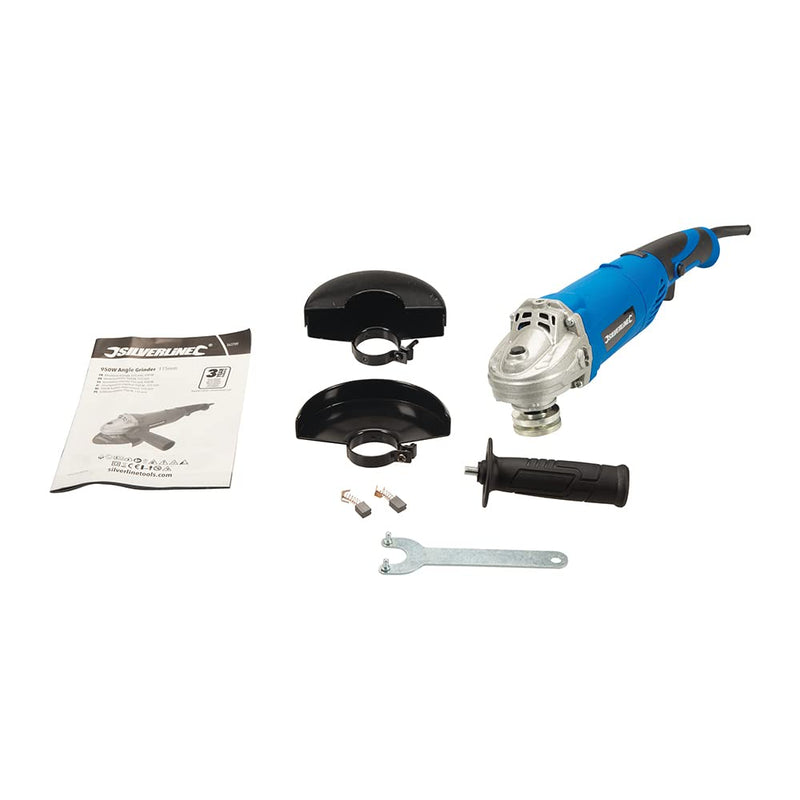 Silverline 563709 950W Angle Grinder 115 mm 950W UK