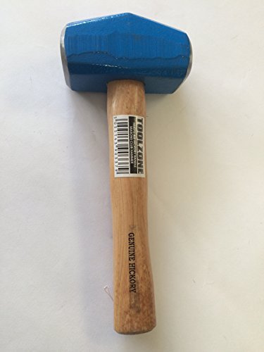 4LB BLUE Genuine Hickory Wood/Wooden Comfort Grip Handle Masons Club Hammer,