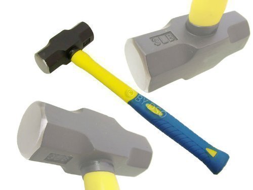 Professional 3Lb Mini Fibreglass Sledge Hammer with Cushioned Grip HM085